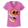 Ladies Heavy Cotton™ 100% Cotton V-Neck T-Shirt Thumbnail