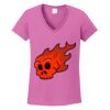 Ladies Heavy Cotton™ 100% Cotton V-Neck T-Shirt Thumbnail