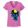 Ladies Heavy Cotton™ 100% Cotton V-Neck T-Shirt Thumbnail