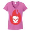 Ladies Heavy Cotton™ 100% Cotton V-Neck T-Shirt Thumbnail