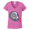 Ladies Heavy Cotton™ 100% Cotton V-Neck T-Shirt Thumbnail
