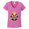 Ladies Heavy Cotton™ 100% Cotton V-Neck T-Shirt Thumbnail
