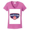 Ladies Heavy Cotton™ 100% Cotton V-Neck T-Shirt Thumbnail