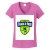 Ladies Heavy Cotton™ 100% Cotton V-Neck T-Shirt Thumbnail