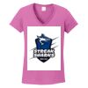 Ladies Heavy Cotton™ 100% Cotton V-Neck T-Shirt Thumbnail