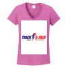 Ladies Heavy Cotton™ 100% Cotton V-Neck T-Shirt Thumbnail