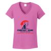 Ladies Heavy Cotton™ 100% Cotton V-Neck T-Shirt Thumbnail