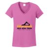 Ladies Heavy Cotton™ 100% Cotton V-Neck T-Shirt Thumbnail