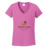 Ladies Heavy Cotton™ 100% Cotton V-Neck T-Shirt Thumbnail