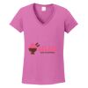 Ladies Heavy Cotton™ 100% Cotton V-Neck T-Shirt Thumbnail