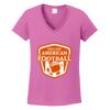Ladies Heavy Cotton™ 100% Cotton V-Neck T-Shirt Thumbnail