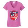 Ladies Heavy Cotton™ 100% Cotton V-Neck T-Shirt Thumbnail