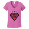 Ladies Heavy Cotton™ 100% Cotton V-Neck T-Shirt Thumbnail
