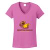 Ladies Heavy Cotton™ 100% Cotton V-Neck T-Shirt Thumbnail