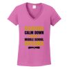 Ladies Heavy Cotton™ 100% Cotton V-Neck T-Shirt Thumbnail