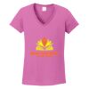 Ladies Heavy Cotton™ 100% Cotton V-Neck T-Shirt Thumbnail