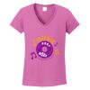 Ladies Heavy Cotton™ 100% Cotton V-Neck T-Shirt Thumbnail