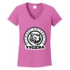 Ladies Heavy Cotton™ 100% Cotton V-Neck T-Shirt Thumbnail
