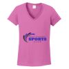 Ladies Heavy Cotton™ 100% Cotton V-Neck T-Shirt Thumbnail