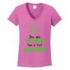 Ladies Heavy Cotton™ 100% Cotton V-Neck T-Shirt Thumbnail