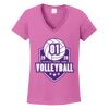 Ladies Heavy Cotton™ 100% Cotton V-Neck T-Shirt Thumbnail