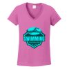 Ladies Heavy Cotton™ 100% Cotton V-Neck T-Shirt Thumbnail