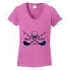 Ladies Heavy Cotton™ 100% Cotton V-Neck T-Shirt Thumbnail