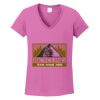 Ladies Heavy Cotton™ 100% Cotton V-Neck T-Shirt Thumbnail