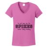 Ladies Heavy Cotton™ 100% Cotton V-Neck T-Shirt Thumbnail