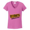 Ladies Heavy Cotton™ 100% Cotton V-Neck T-Shirt Thumbnail