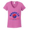 Ladies Heavy Cotton™ 100% Cotton V-Neck T-Shirt Thumbnail