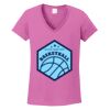 Ladies Heavy Cotton™ 100% Cotton V-Neck T-Shirt Thumbnail