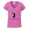 Ladies Heavy Cotton™ 100% Cotton V-Neck T-Shirt Thumbnail