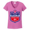 Ladies Heavy Cotton™ 100% Cotton V-Neck T-Shirt Thumbnail