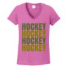 Ladies Heavy Cotton™ 100% Cotton V-Neck T-Shirt Thumbnail
