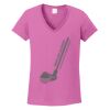 Ladies Heavy Cotton™ 100% Cotton V-Neck T-Shirt Thumbnail