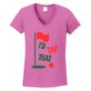 Ladies Heavy Cotton™ 100% Cotton V-Neck T-Shirt Thumbnail