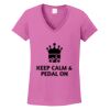 Ladies Heavy Cotton™ 100% Cotton V-Neck T-Shirt Thumbnail
