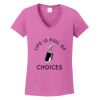 Ladies Heavy Cotton™ 100% Cotton V-Neck T-Shirt Thumbnail