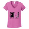 Ladies Heavy Cotton™ 100% Cotton V-Neck T-Shirt Thumbnail
