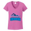 Ladies Heavy Cotton™ 100% Cotton V-Neck T-Shirt Thumbnail