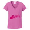 Ladies Heavy Cotton™ 100% Cotton V-Neck T-Shirt Thumbnail