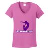 Ladies Heavy Cotton™ 100% Cotton V-Neck T-Shirt Thumbnail