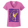 Ladies Heavy Cotton™ 100% Cotton V-Neck T-Shirt Thumbnail